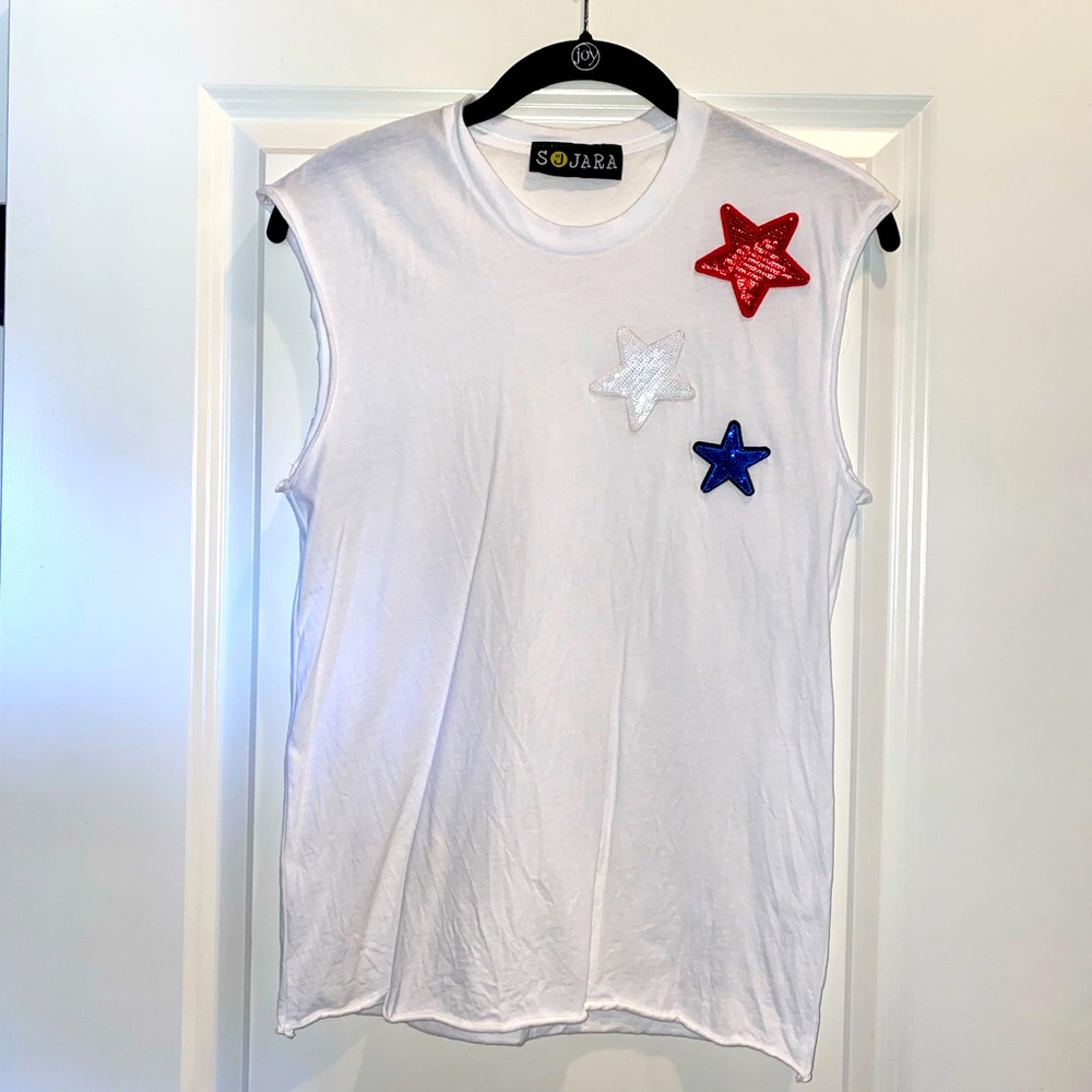 Sojara Tank with sequin star details